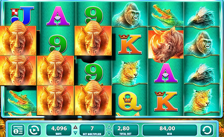 Raging Rhino: Nuansa Savana dan Karakter Satwa yang Gagah